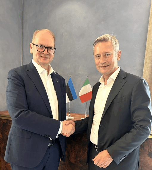 Estonia, l’Ambasciatore Lauri Bambus incontra il CEO di ITA Airways Joerg Eberhart