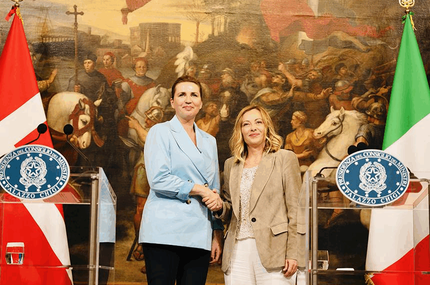 Il Premier Meloni incontra il Primo Ministro del Regno di Danimarca