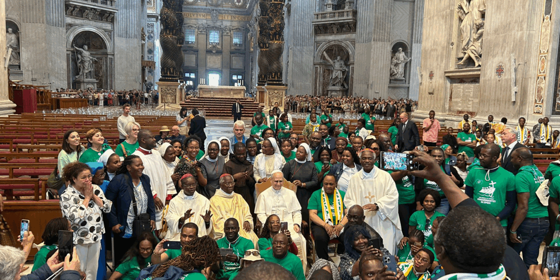 Africa Day, Papa Leone XIV saluta il pellegrinaggio per la Pace degli Ambasciatori presso la Santa Sede