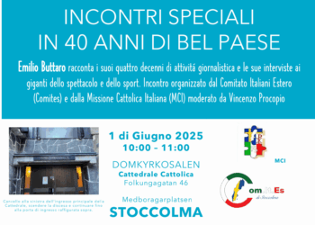 A Stoccolma gli incontri speciali del giornalista Emilio Buttaro con i grandi di Spettacolo e Sport