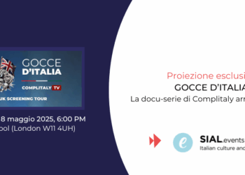Gocce d’Italia: il Comites organizza il 18 maggio proiezione a Londra presso la Sial School 