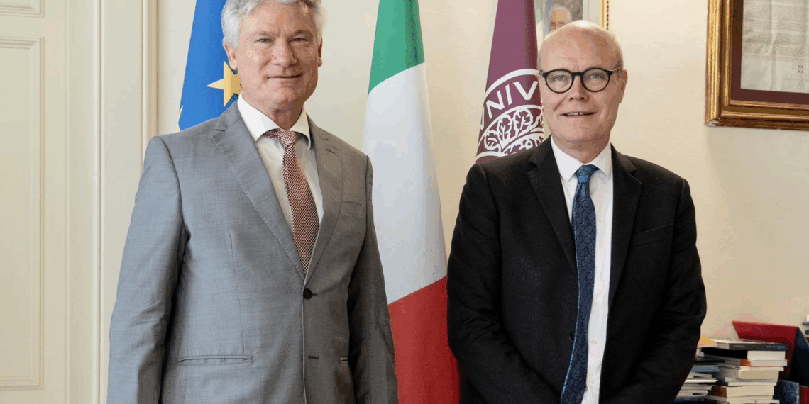 Università di Macerata, il Rettore Jhon McCourt incontra l’Ambasciatore Ranieri Sabatucci