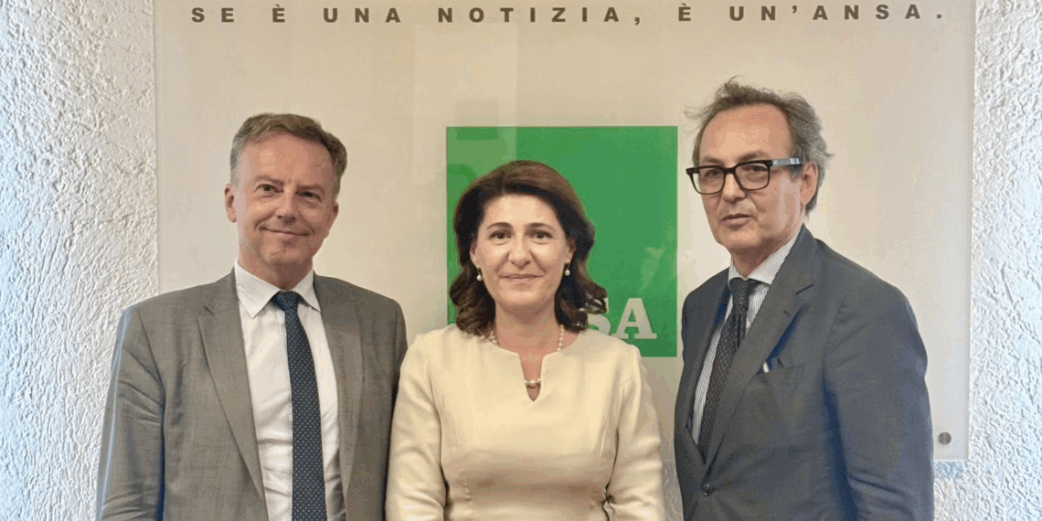 Gli Ambasciatori Dancău e Briens visitano la sede dell’ANSA
