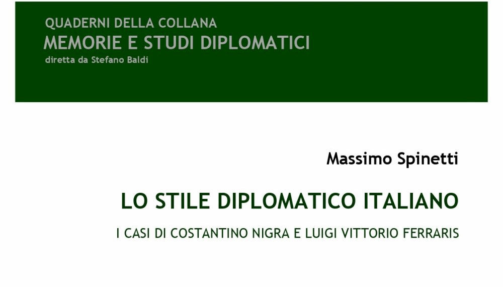 L’Ambasciatore Massimo Spinetti scrive sullo stile diplomatico italiano 