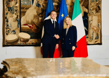 Il Premier Meloni incontra a Palazzo Chigi il Presidente della Repubblica Francese Emmanuel Macron
