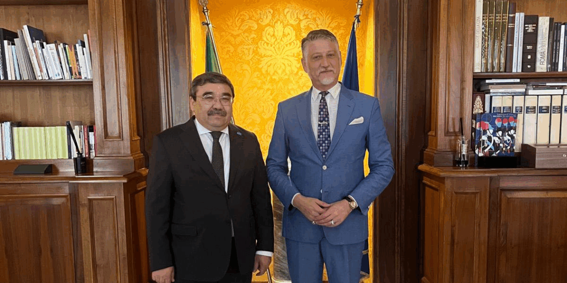 L’ambasciatore del Kazakhstan Yerbolat Sembayev ha incontrato il Ministro della Cultura Alessandro Giuli