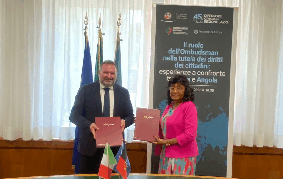 Regione Lazio, delegazione angolana incontra il Difensore Civico Marino Fardelli
