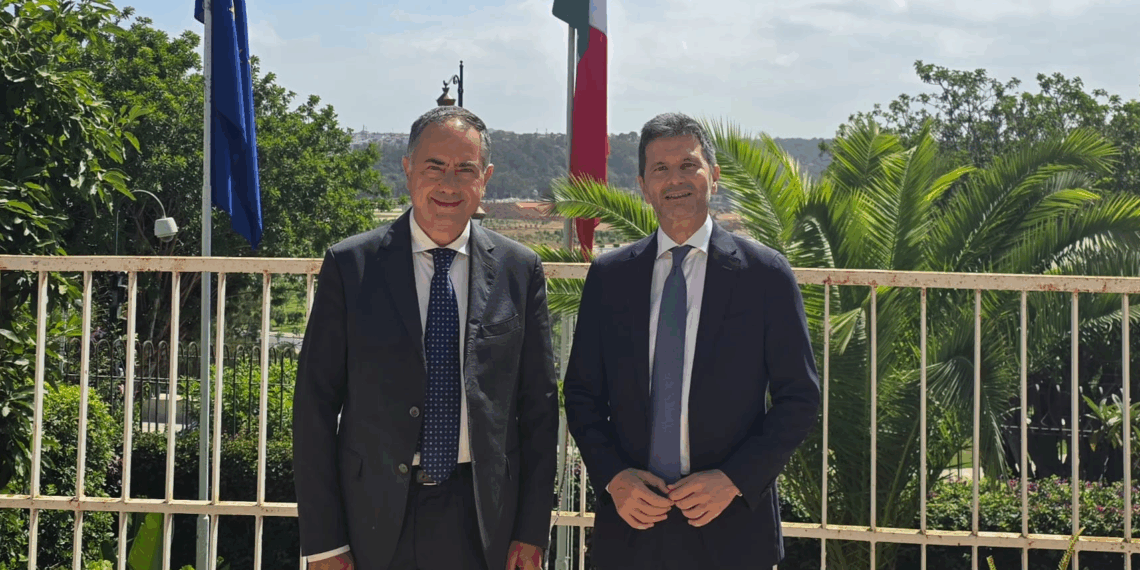 Rabat, l’Ambasciatore Pasquale Salzano incontra il Console Onorario del Marocco in Calabria Domenico Naccari