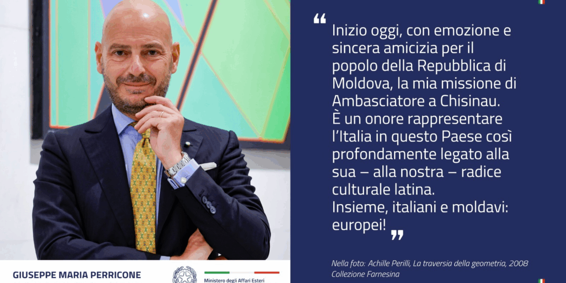 Giuseppe Maria Perricone è il nuovo Ambasciatore d’Italia a Chisinau