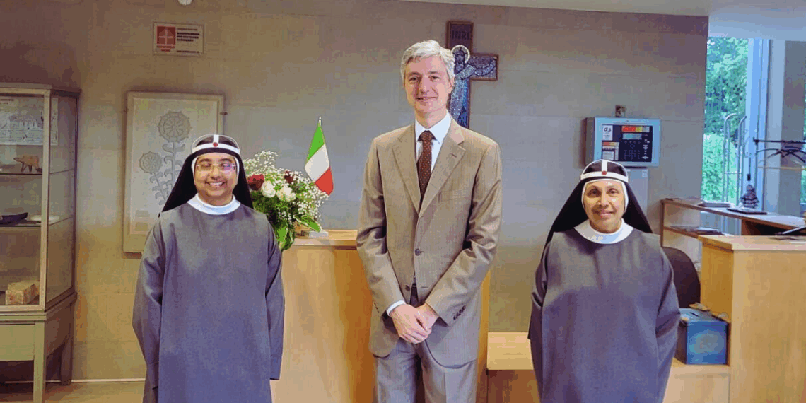 Estonia, l’Ambasciatore Catani visita il Convento delle Suore di Santa Brigida a Pirita