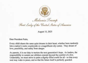La lettera di Melania Trump a Putin (testo integrale tradotto)