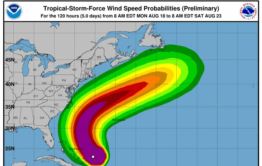 Uragano Erin, nuovo Avviso di Sicurezza del Consolato Generale d’Italia a Miami