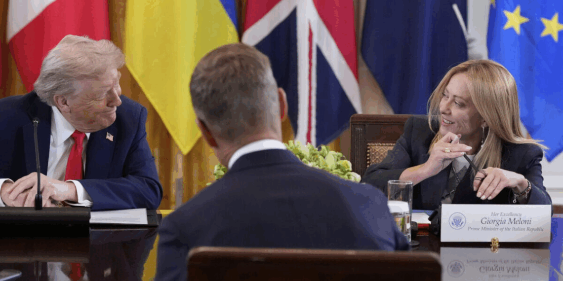 Dichiarazioni del Presidente Meloni all’apertura dell’incontro con Trump e i Leader europei (testo integrale tradotto)