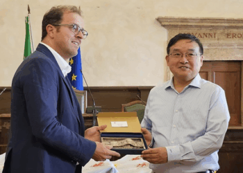 L’Ambasciatore della Cina Jia Guide in visita a Narni con Massimo D’Alema