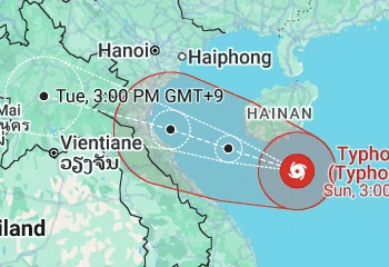 Vietnam, in arrivo tifone Kajiki. L’Ambasciata d’Italia ad Hanoi ai connazionali: “Massima cautela”