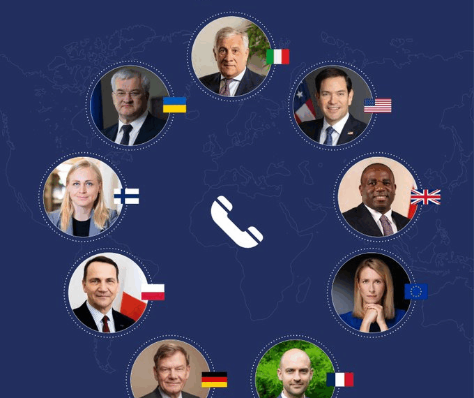 Telefonata Ministri Esteri di Italia, Usa, Regno Unito, Francia, Germania, Finlandia, Polonia, Ucraina e Ue