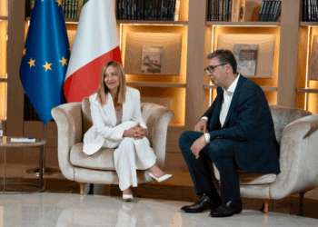 Il Premier Meloni incontra il Presidente della Repubblica di Serbia Aleksandar Vučić