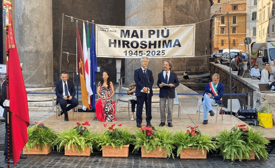 L’Ambasciatore giapponese Suzuki partecipa a Roma alla commemorazione delle vittime di Hiroshima