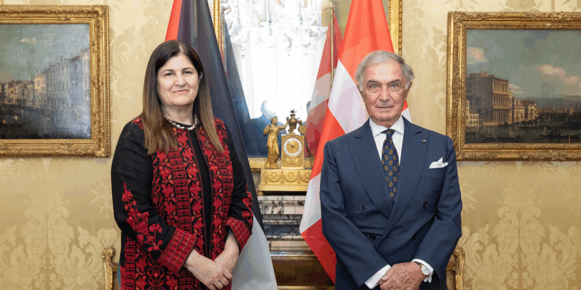 Palestina, il Gran Cancelliere dell’Ordine di Malta riceve il Ministro degli Affari Esteri
