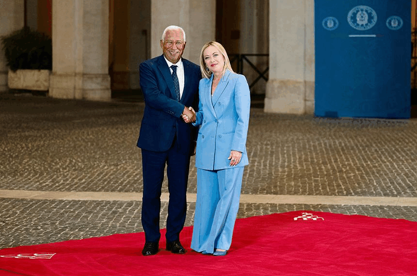 Il Premier Meloni incontra il Presidente del Consiglio Europeo Costa