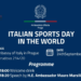 Celebrata a Praga la Giornata dello Sport Italiano nel Mondo