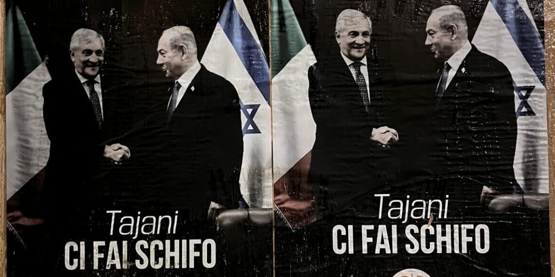 Tajani a Viterbo per la macchina di Santa Rosa: in città appaiono cartelli ingiuriosi