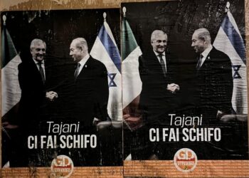 Tajani a Viterbo per la macchina di Santa Rosa: in città appaiono cartelli ingiuriosi