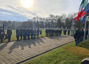 Cerimonia commemorativa al Cimitero Militare Italiano di Milovice