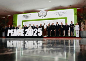 Cerimonia della firma del Piano di Pace per il Medio Oriente