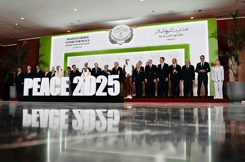 Cerimonia della firma del Piano di Pace per il Medio Oriente