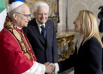 Il Presidente Meloni al Quirinale per la visita ufficiale del Pontefice Leone XIV