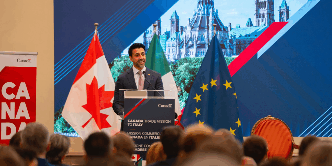 Il Ministro Sidhu promuove la diversificazione commerciale con la Missione del Canada in Italia