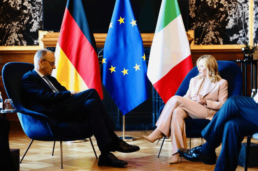 Vertice della Comunità Politica Europea, incontro Meloni – Merz