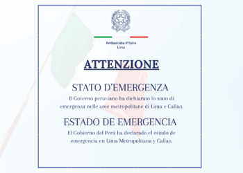 Stato di emergenza a Lima e Callao, l’Ambasciata d’Italia in Perù ai connazionali: “Fate attenzione”