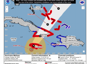 Uragano Melissa, il Consolato Generale d’Italia a Miami lancia un appello ai connazionali