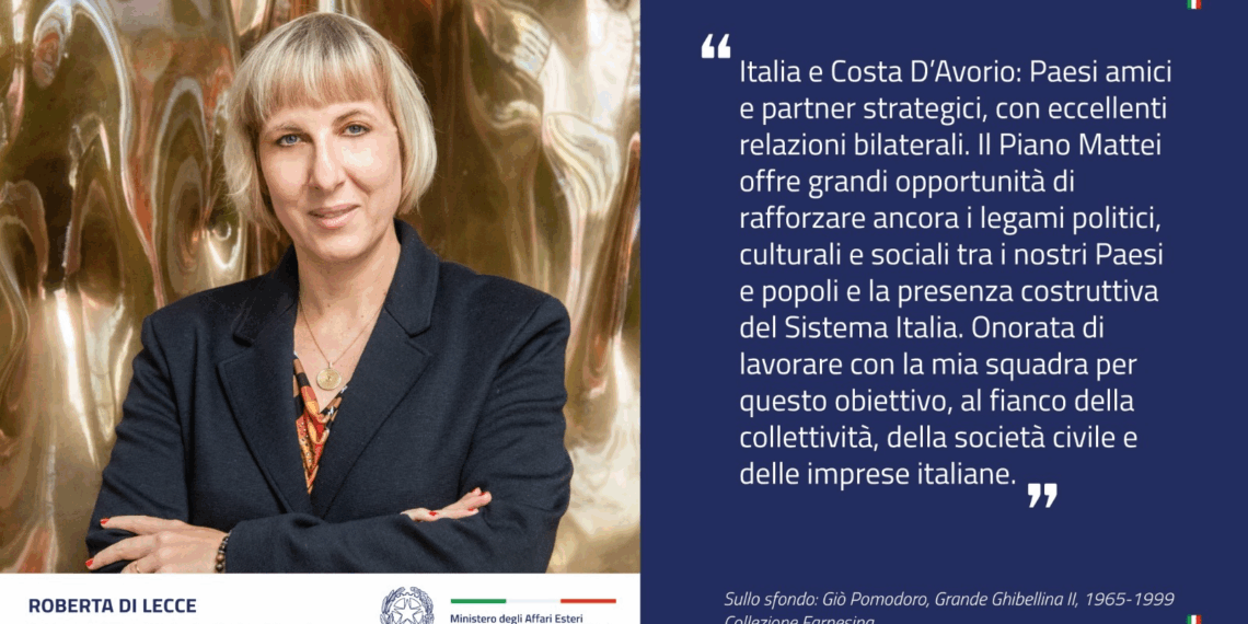 Roberta di Lecce è la nuova Ambasciatrice d’Italia in Costa d’Avorio
