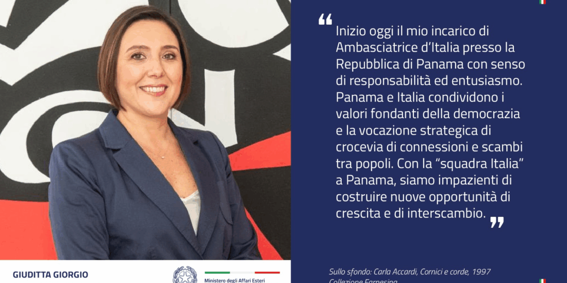 Giuditta Giorgio è la nuova Ambasciatrice d’Italia a Panama