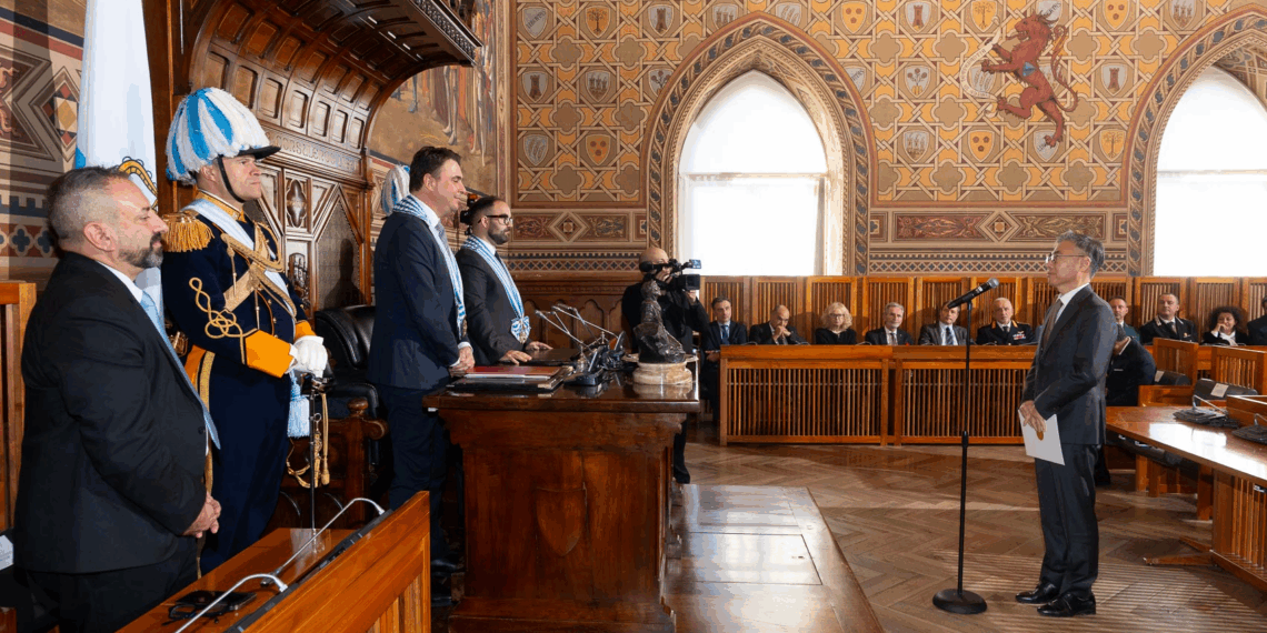 San Marino, i nuovi Ambasciatori di Armenia, Moldova, Sri Lanka e Corea del Sud presentano Lettere Credenziali