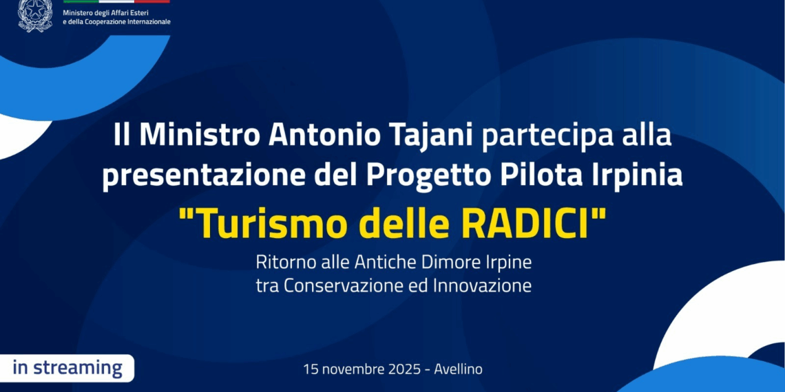 Tajani e Piantedosi alla presentazione del progetto pilota “Turismo delle Radici” ad Avellino