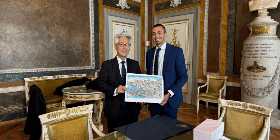 Comune di Genova, l’Ambasciatore del Giappone Satoshi Suzuki in visita a Palazzo Tursi