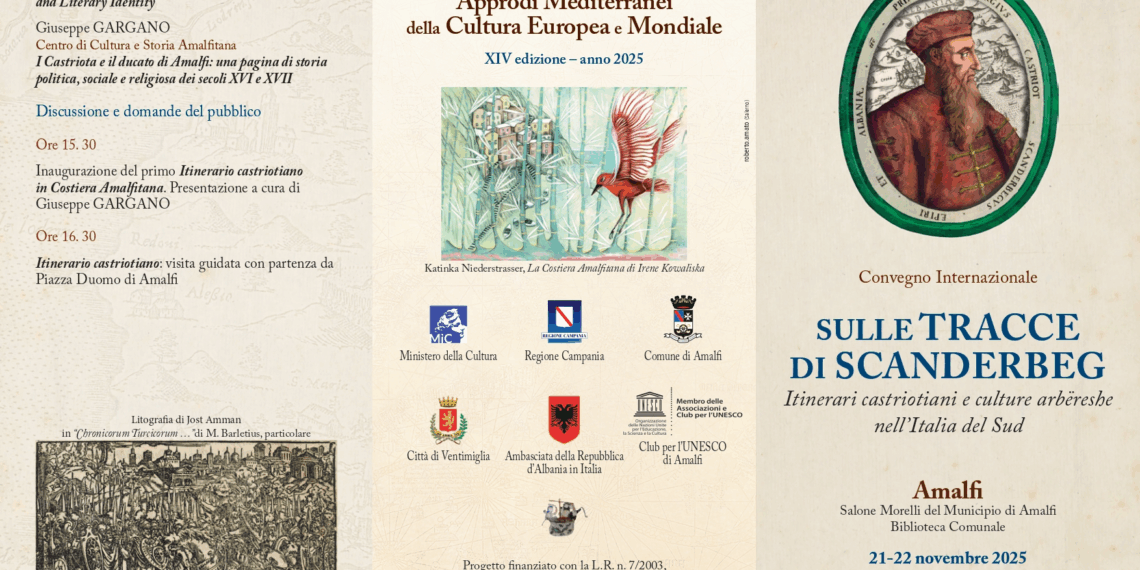 “Sulle tracce di Scanderbeg”, due giorni di studi ad Amalfi. Partecipa l’Ambasciatrice Anila Bitri