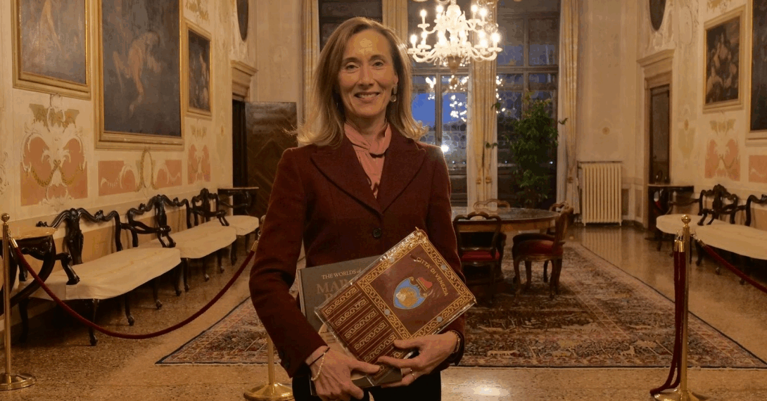 Venezia, l’Ambasciatrice d’Irlanda in Italia Elizabeth McCullough in visita a Ca’ Farsetti