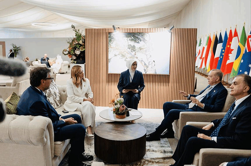 G20, il Premier Meloni incontra il Presidente della Turchia Erdoğan