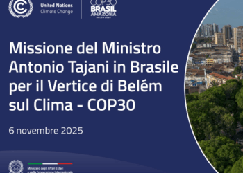 Il Ministro Tajani in missione in Brasile per il “Vertice di Belem” sul clima, alla vigilia della CoP30