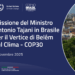 Il Ministro Tajani in missione in Brasile per il “Vertice di Belem” sul clima, alla vigilia della CoP30