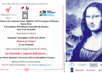 “La Gioconda: i segreti dell’amore”, il 7 Novembre alla Maison de France di Monaco (lingua Italiana e francese) 