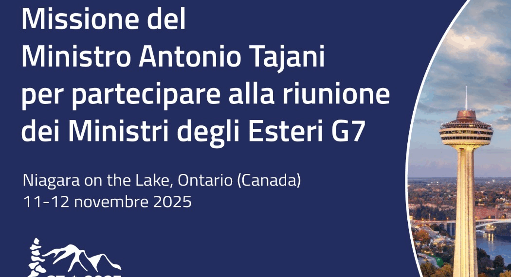 Tajani in Canada per la Ministeriale Esteri G7