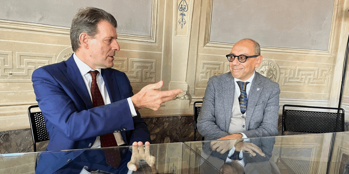 L’Ambasciatore di Svizzera Roberto Balzaretti accolto a Perugia dal vicesindaco Marco Pierini