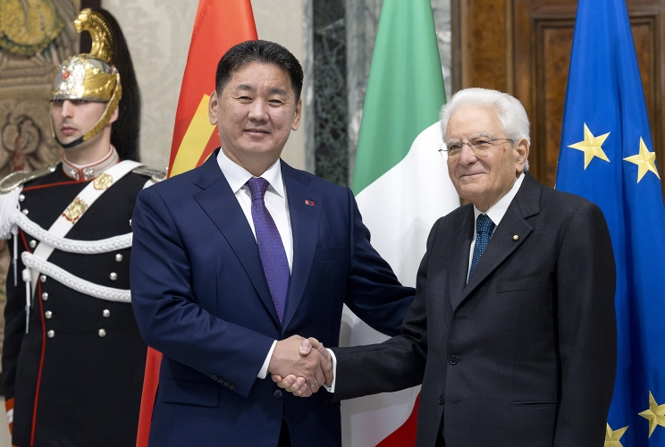 Il Presidente Mattarella ha ricevuto il Presidente della Mongolia Khurelsukh Ukhnaa