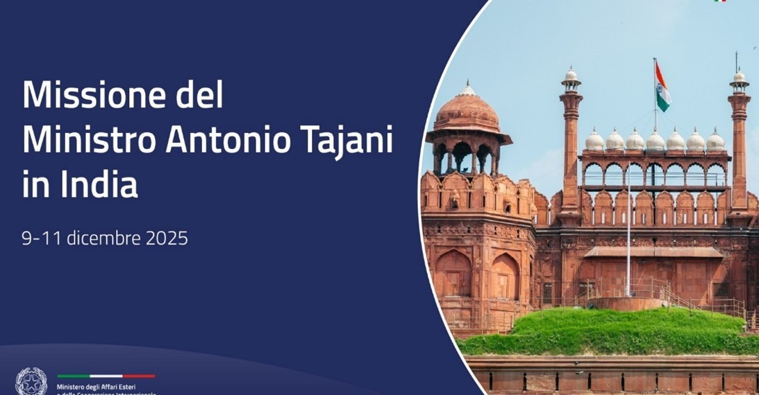 Tajani in India a New Delhi e Mumbai, incontri politici e Business Forum